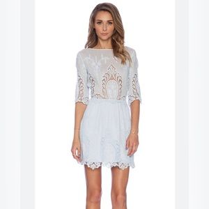 SAYLOR Lissa Dress in Sky Blue